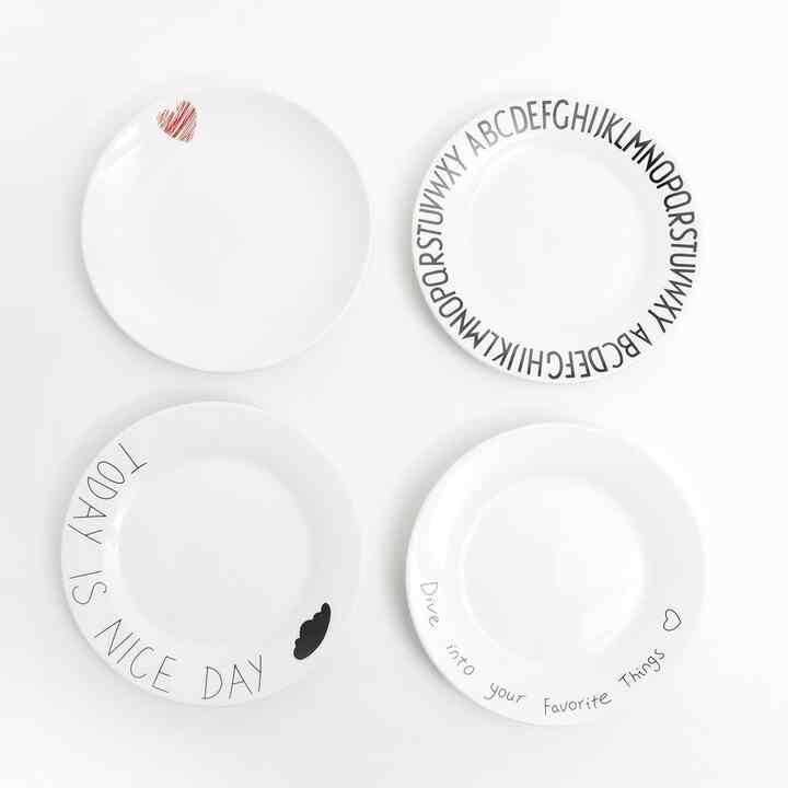 北欧風 レタリング プレート 4点セット