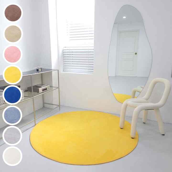 LOVELY 円形 ラグ［8色・4サイズ］