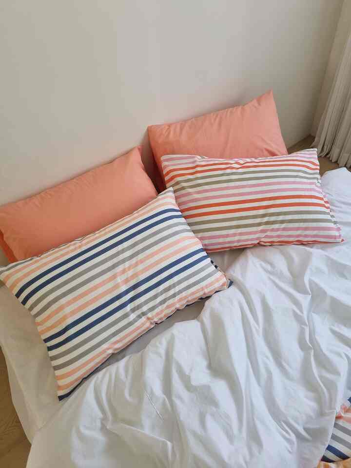 ジョイ ストライプ 枕カバー［2色・2種・2サイズ］