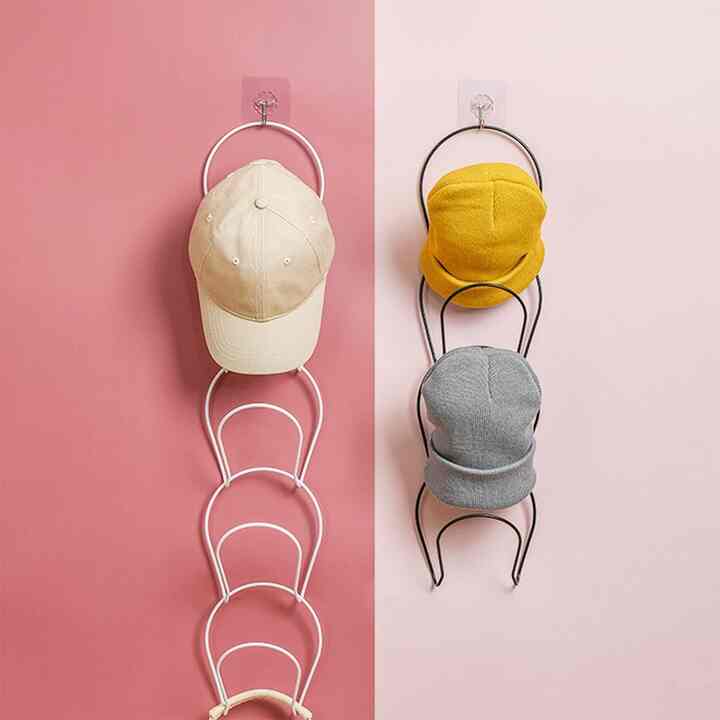 5段フック帽子掛け［2色］
