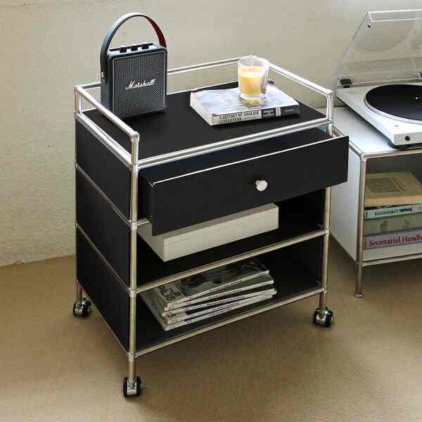 3段 モジュール ワゴン 480 組み立て不要［6色］