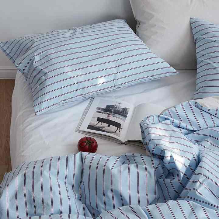 ハンプトン 高密度コットン 布団カバーセット［2サイズ］