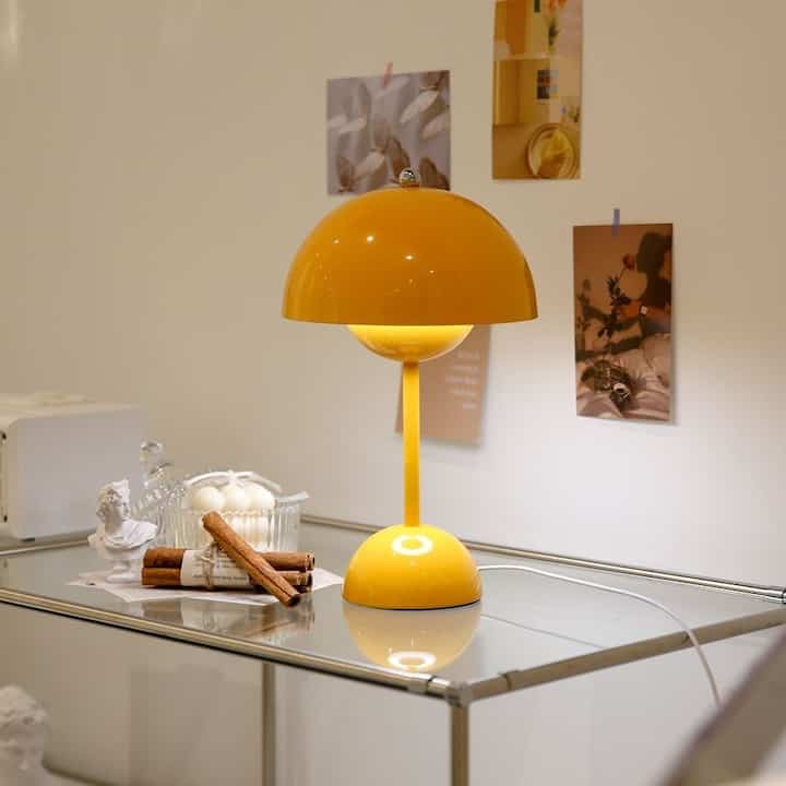 マッシュルームテーブルランプ［5色］