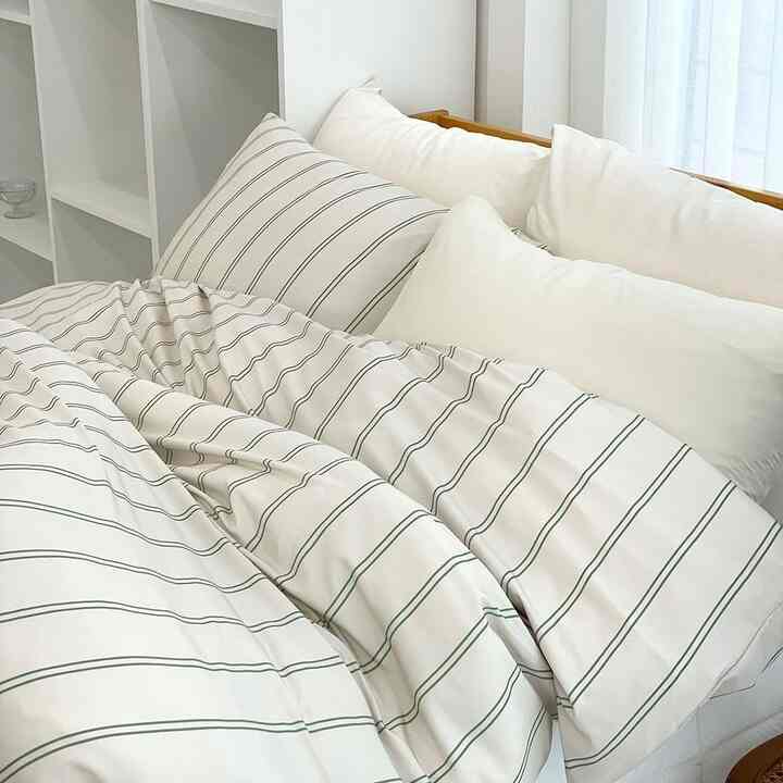 ストライプ 布団カバーセット［4色・2サイズ］