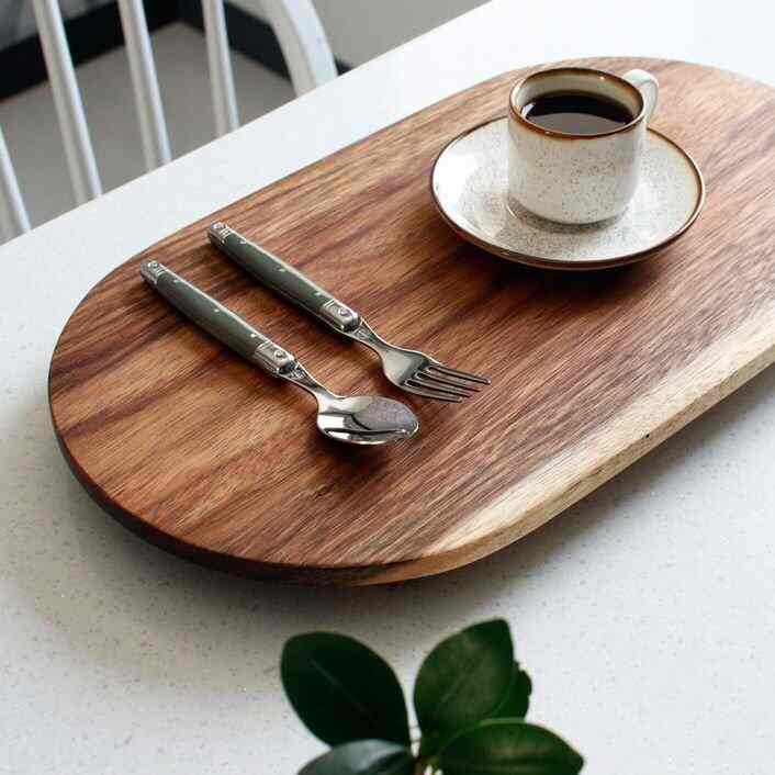 楕円形 ウッド テーブルマット［2色］