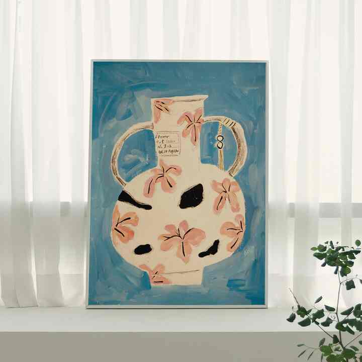 ポスター A vase with flower patterns［3サイズ］