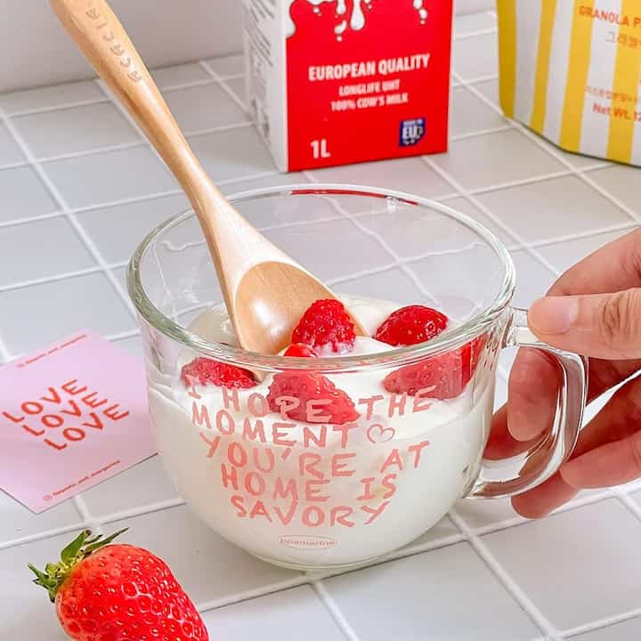 ピンクエディション シリアルボウル＆ウッドスプーンセット