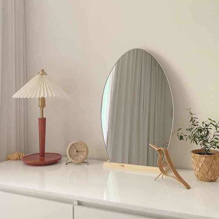 ボート型 卓上ミラー［2サイズ］