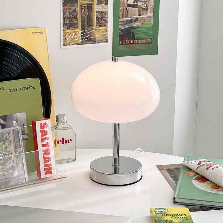 クロームバブル マッシュルーム テーブルスタンド