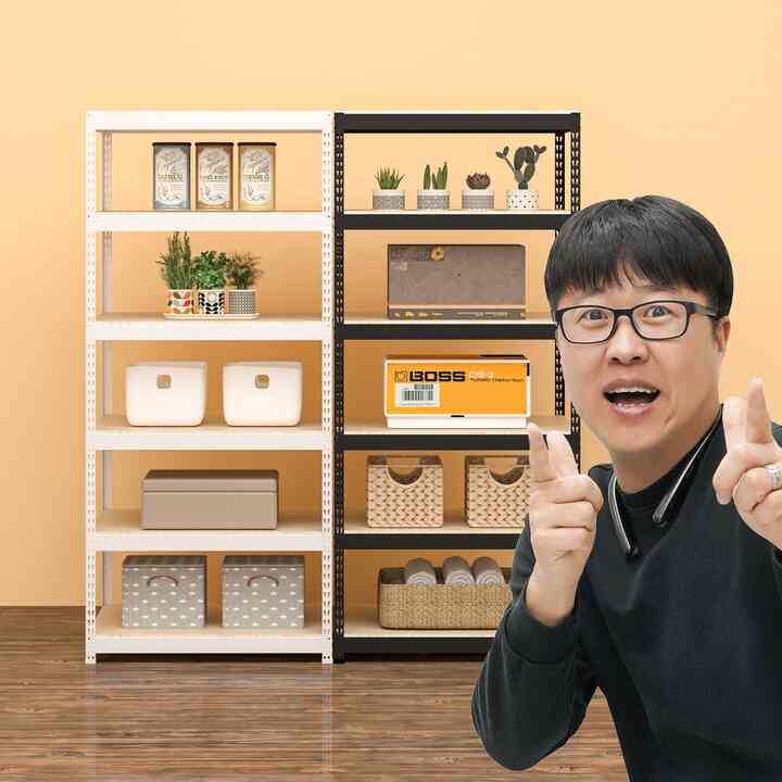 ネジなし スチール ラック［2色］