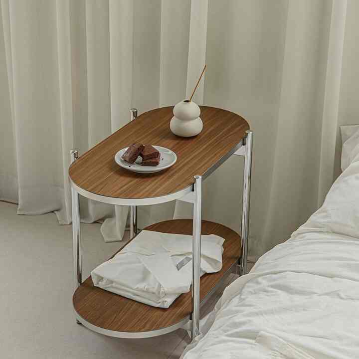 Gott ラウンド2段シェルフ