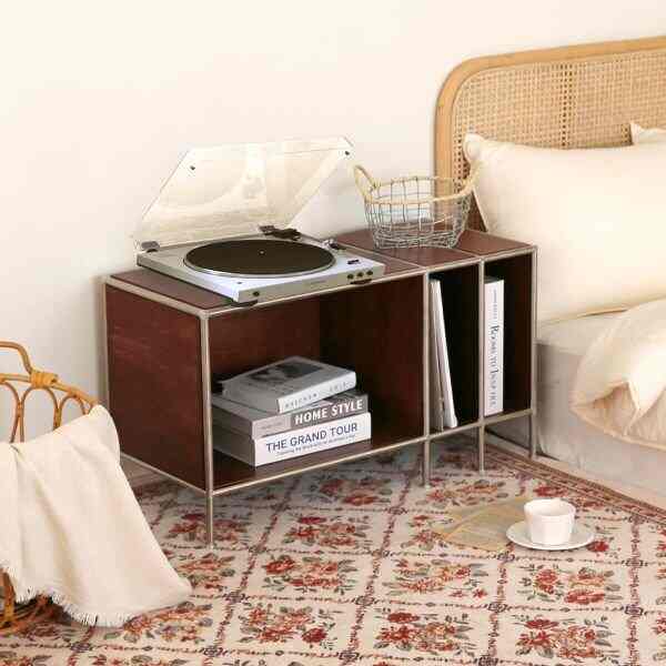 3列 モジュール ラック 480 ウォールナット