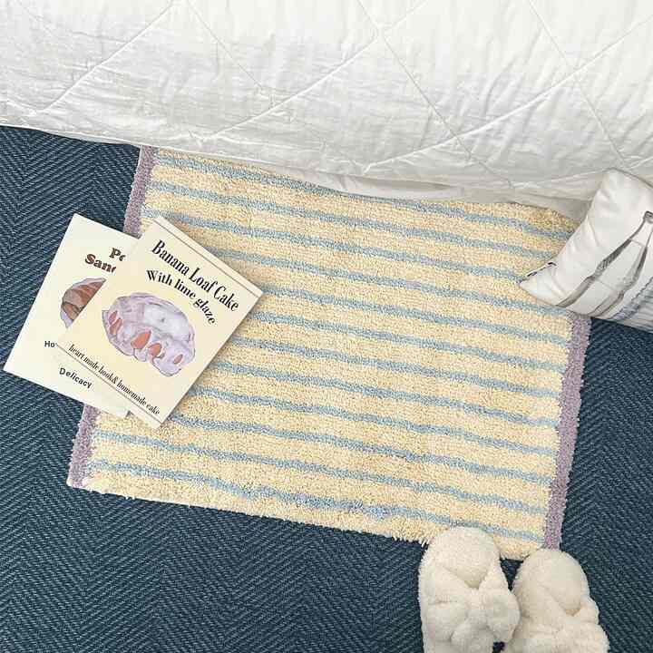 パープルストライプタフティングマット