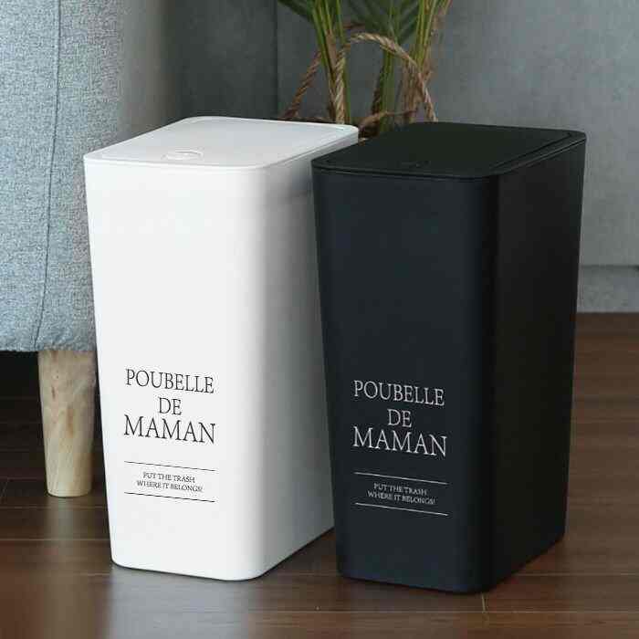 プベルドママン ワンタッチゴミ箱 8L 2点セット［3色］