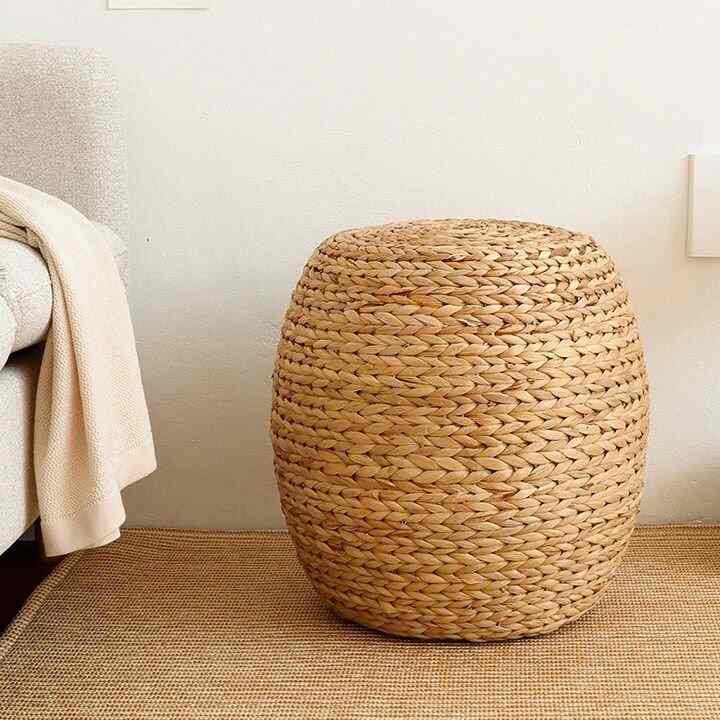 水草 ラタン スツール 楕円形