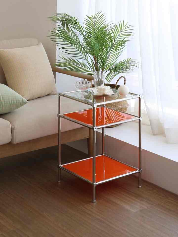 DIY モジュール 強化ガラスシェルフ［8色］