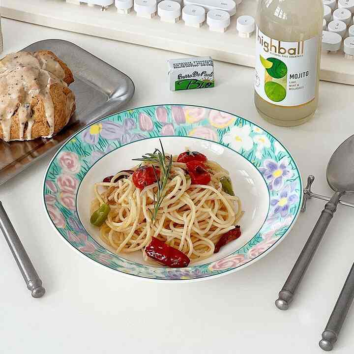 ブルーミング フローラル 花柄プレート