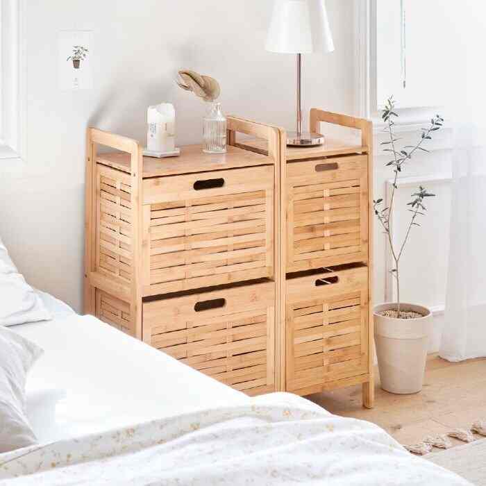 MORINOKI バンブー 2段 収納棚