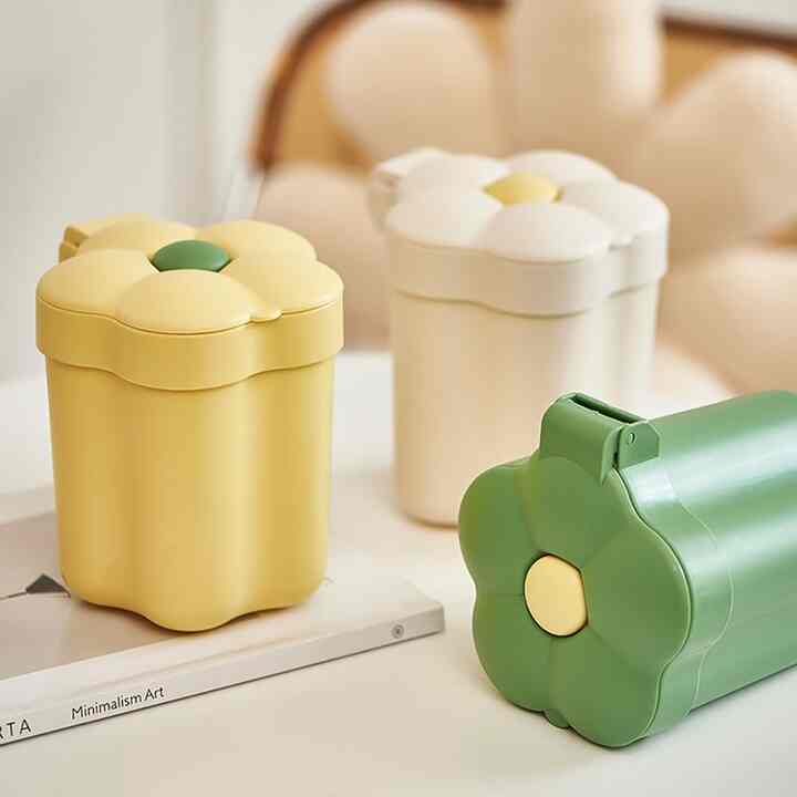 エッグフラワー ゴミ箱 2個セット［3色］