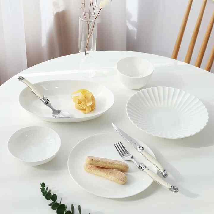 Bone China ソラム 白磁 2人用ホームセット