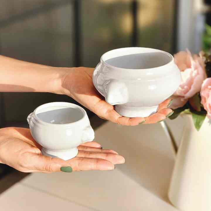 ライオンヘッド オニオンスープボウル・Lサイズ［2色］