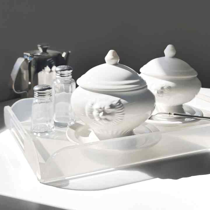 蓋付きライオンヘッド オニオンスープボウル 大型