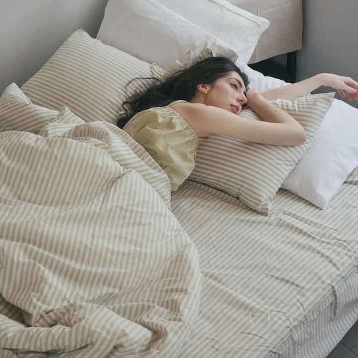 ストライプ 布団カバー［3色・3サイズ］