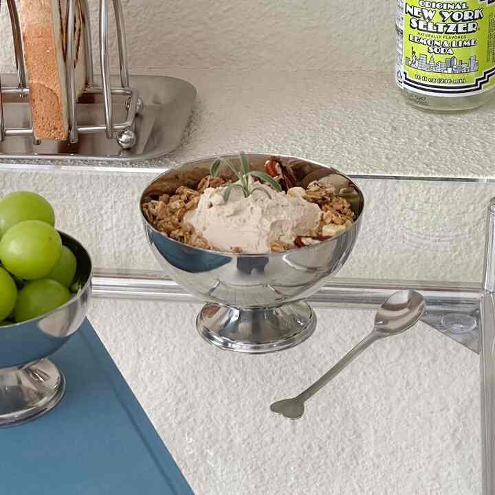 ショート ステンレス デザートカップ L