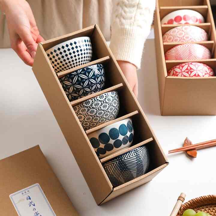 セラミック ボウル 5点セット［2色］