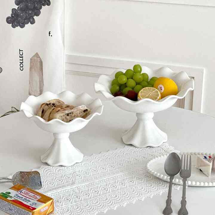 Firo プリーツ 脚付き皿［2サイズ］