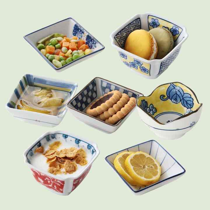 スクエア 小鉢 2点セット［7種］