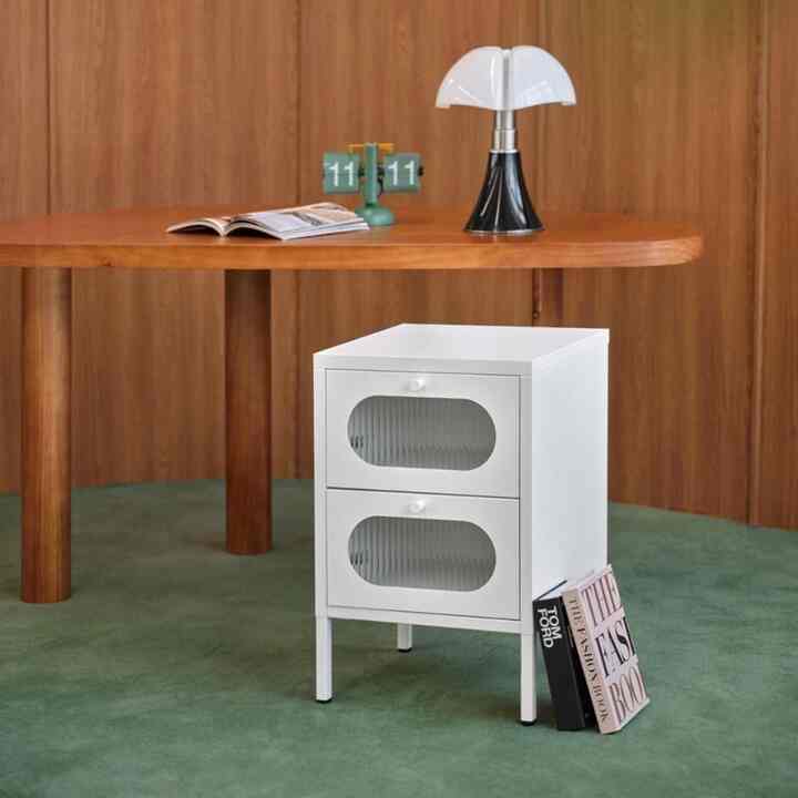 Ozen 2段 スチール サイドテーブル［3色］