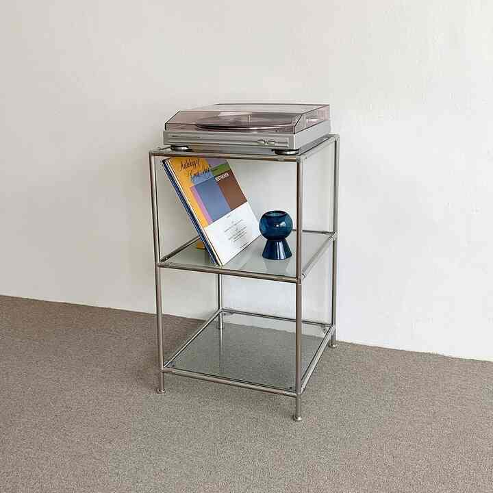 3段 モジュール ガラス ラック