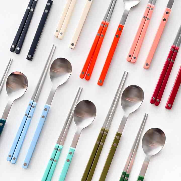 ボーゲンサンティエ 箸・スプーンセット［10色］