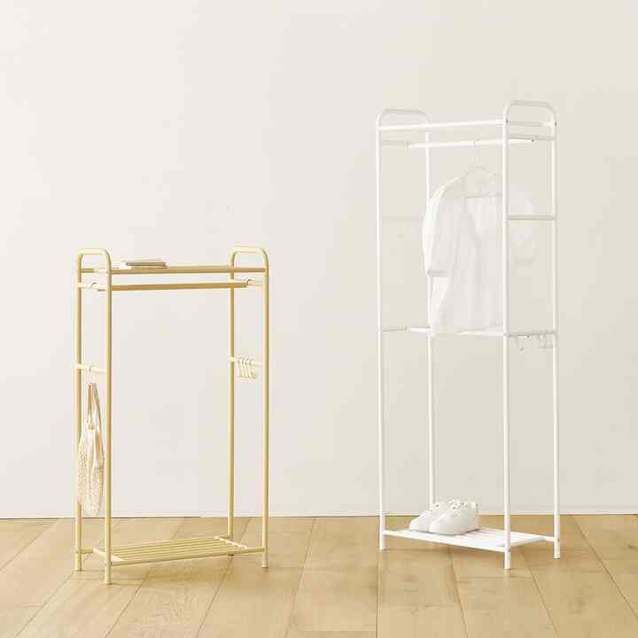 Maison ハンガーラック 高さ調節 フック付き［2色］