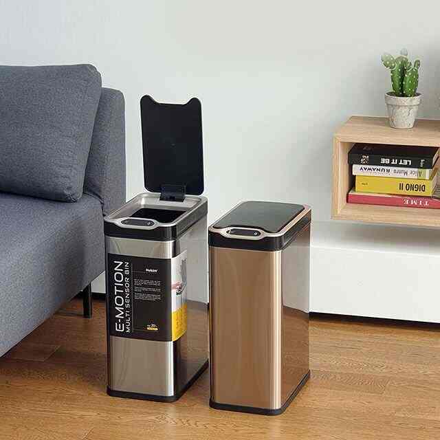 モーションステンレス自動センサーごみ箱 20L［2色］