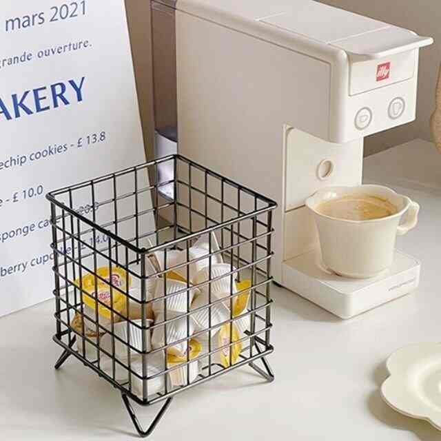 スチール製 コーヒーカプセル 収納ボックス［2色］