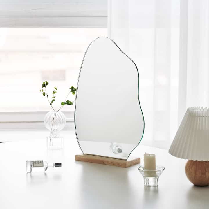 Ponde wave 卓上ミラー［2サイズ］