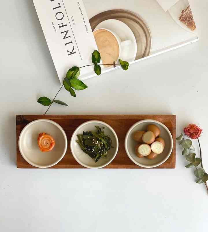 ボウル 3点 + ウッド トレイ セット［2種］