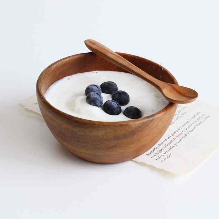 アカシア無垢材 ラウンドサラダボウル 12.5cm