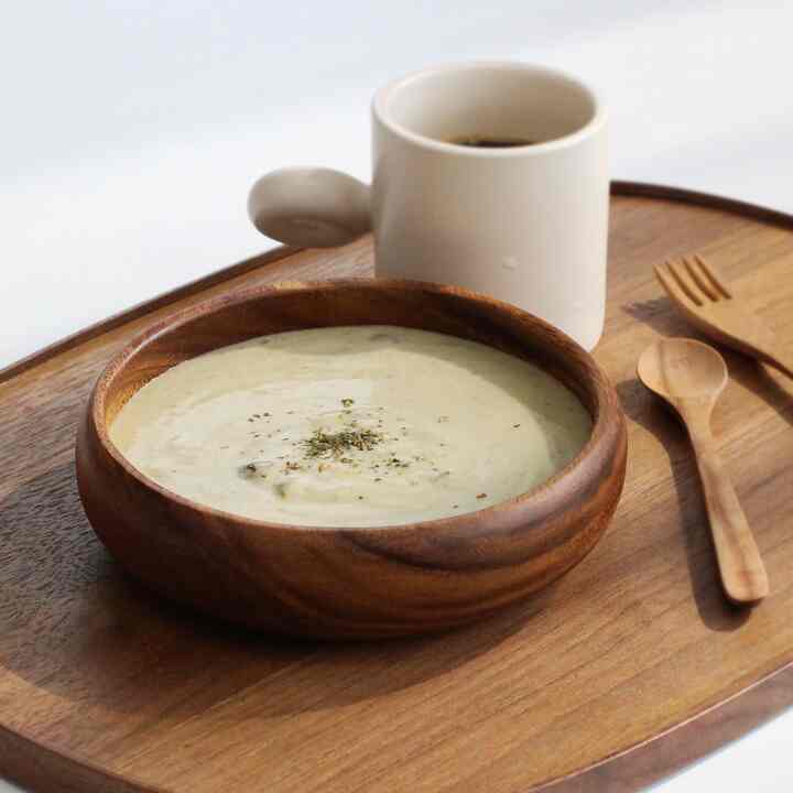 アカシア無垢材 浅型 パスタボウル 20cm