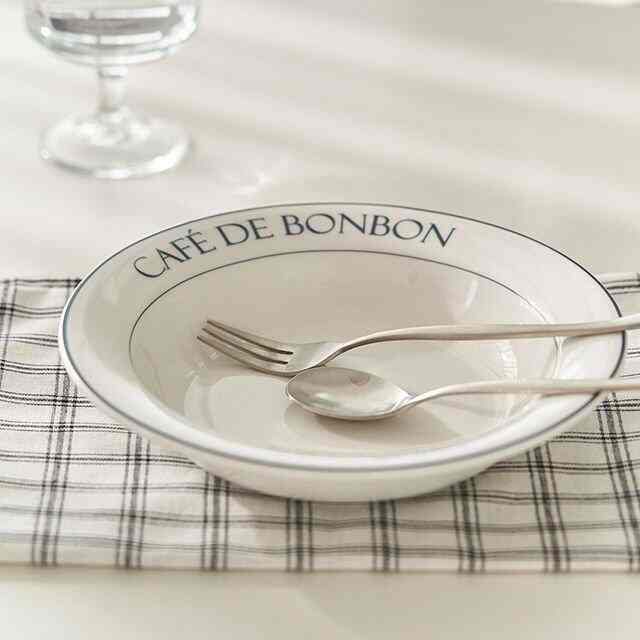 CAFE DE BONBON ライン パスタボウル 2点セット