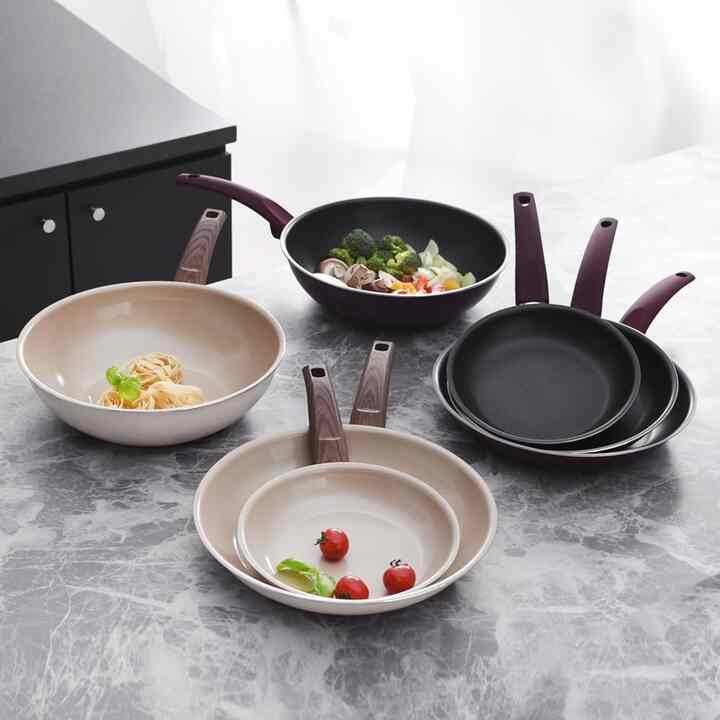 フライパン IH兼用 一般型 深型 2点セット［4種・3サイズ］