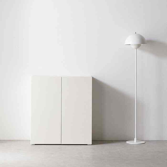 Pure N 高さのある収納キャビネット ウォームホワイト