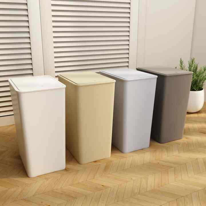 パステルカラー スリム ワンタッチ ゴミ箱［4色・2サイズ］