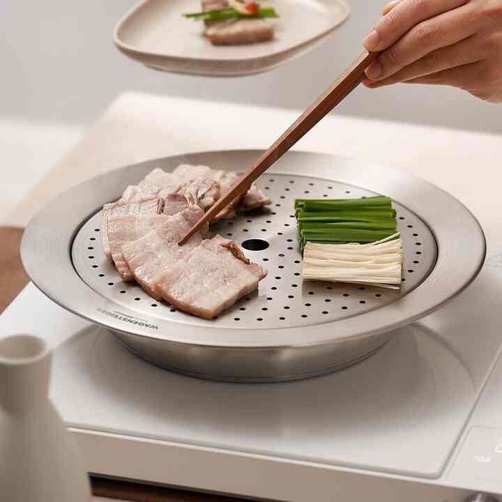 IH ステンレス 蒸し器 20cm