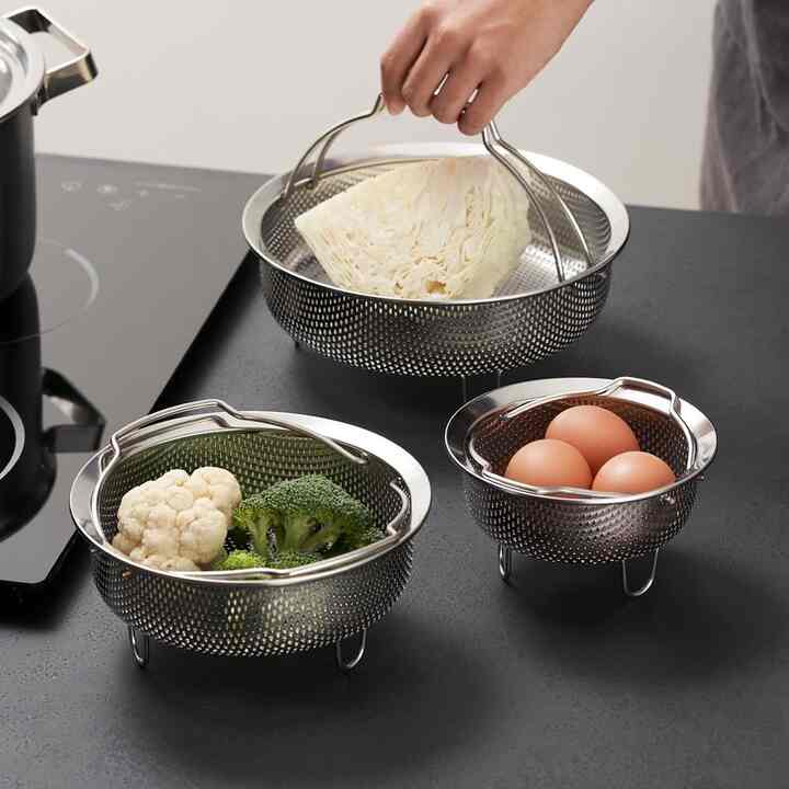 ステンレス パンチング蒸し器［3サイズ］