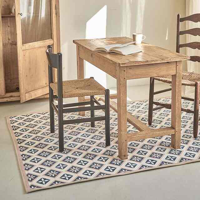 ボルドフラワー はっ水ラグ［2サイズ］