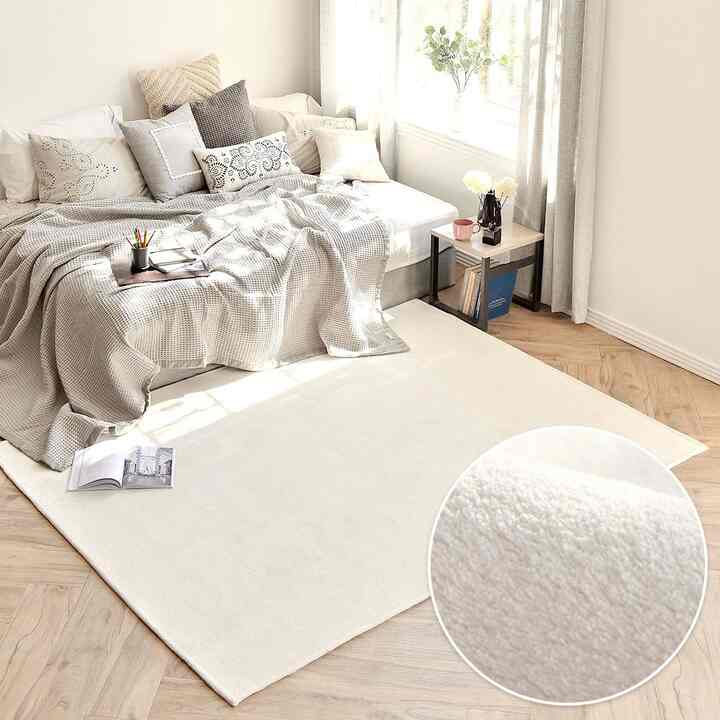 エッセンシャル マイクロファイバー 四角型 ラグ［4色・4サイズ］