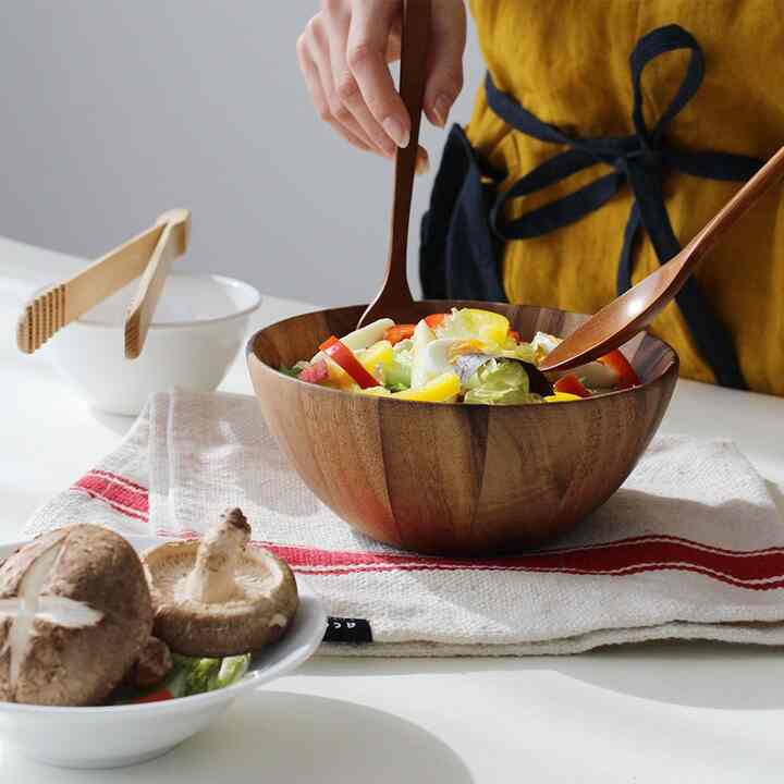 アカシアウッド サラダボウル 2点セット